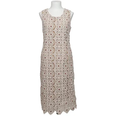 Dress (Beige, Brown) from More & More Cotton, Polyester, Viscose