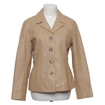 Leren jack (Beige) van Mauritius Leer, Polyester