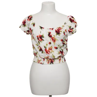 Crop top (Hvid, Flerfarvet) fra Ambiano Viscose