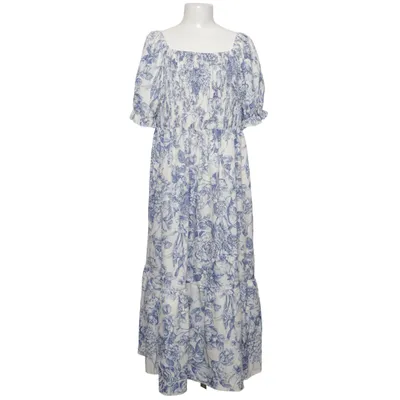 Jurk (Blauw, Wit) van Shein Curve Elastaan, Polyester