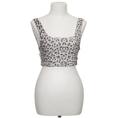 Crop top (White, Black) from Oh April Cotton, Elastane
