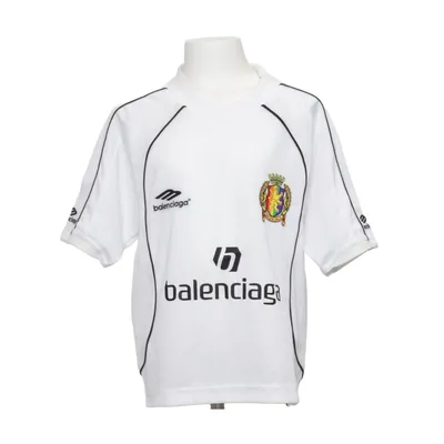 Fodboldtrøje (Hvid, Flerfarvet) fra Balenciaga Bomuld, Elastan, Polyamid, Polyester