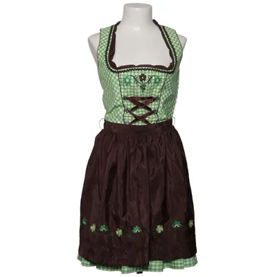 Dirndl (Grön, Brun, Vit) från Lekra Bomull, Polyester