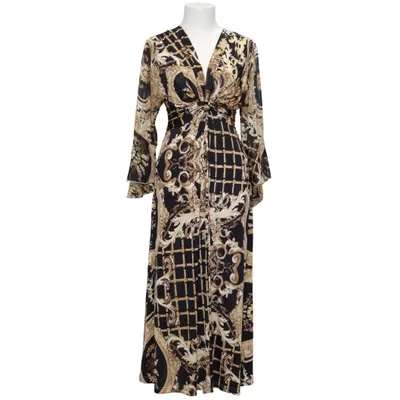 Robe portefeuille (Noir, Or) de Trois Ka