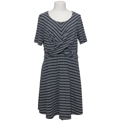 Jurk (Blauw, Wit) van Bravissimo Elastaan, Polyester, Viscose