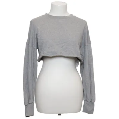 Collegetröja (Super Cropped Raw Hem Sweatshirt) från Nu-In Bomull