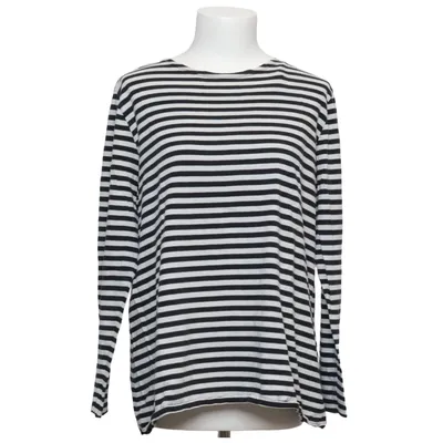 Långärmad t-shirt (Svart, Vit) från Gudrun Sjödén Ekologisk bomull
