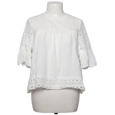 Blouse (Onlirina Emb Anglaise Dnm Top) from ONLY Blue Denim Viscose