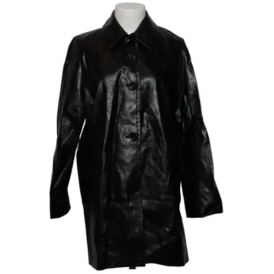 Manteau (Noir) de Intrend Coton, Fibre métallique, Polyester, Viscose