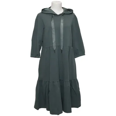 Hood dress (Blue) from Miss Via Cotton, Elastane