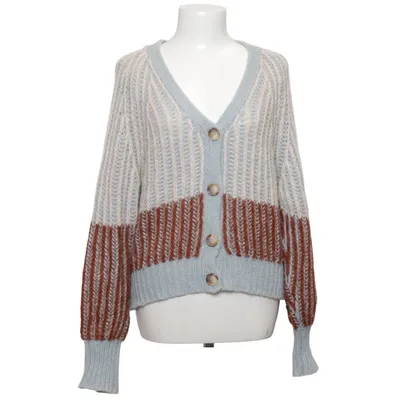 Strickjacke (Blau, Beige, Braun) von Second Female Acryl, Alpakawolle, Polyamid