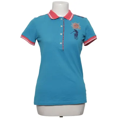 Polo shirt (Blue, Pink) from Red Berry Cotton, Elastane