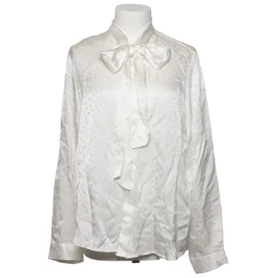 Sløjfebluse (Hvid) fra Lilysilk Silke