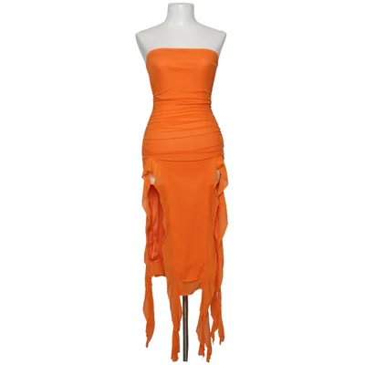 Dress (Orange) from Shein Elastane, Polyamide, Polyester