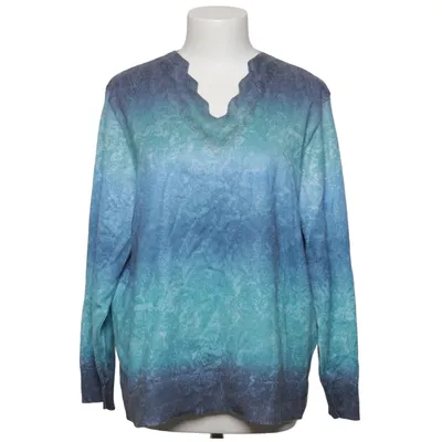 Sweater (Blue, Green, Multicolored) from Di-Strick Acrylic, Cotton, Viscose