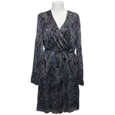 Dress (Floral Plisse Dress) from Costes Studio Metallic fiber, Polyester