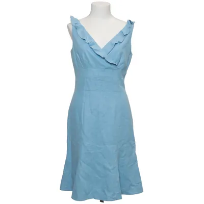 Robe (Bleu) de London Times Lin, Polyester, Viscose