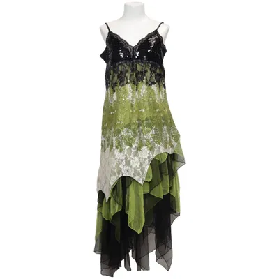 Jurk (Zwart, Groen) van Floryday