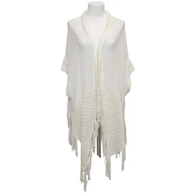 Cardigan (Hvid) fra Miss Charm Akryl, Bomuld