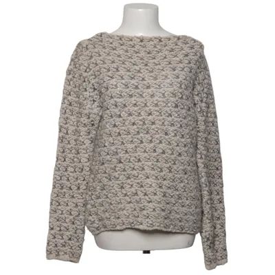 Sweater (White, Gray) from Two Blue Sisters Acrylic, Alpaca wool, Viscose