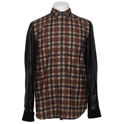 Flannel shirt (Brown, Black, Beige) from Givenchy Leather, Polyamide, Wool