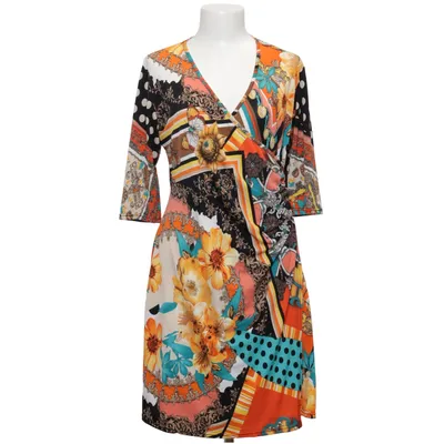 Dress (Multicolored) from Quinze Heures Trente Elastane, Polyester