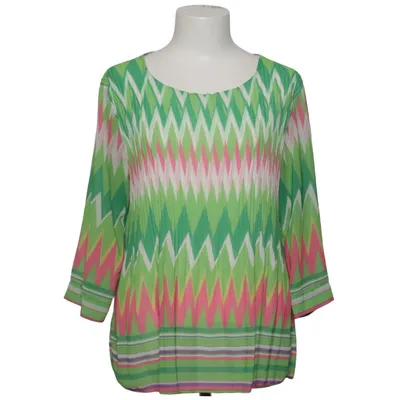 Blouse (Vert, Rose, Blanc) de Charlotte Élasthane, Polyester, Viscose