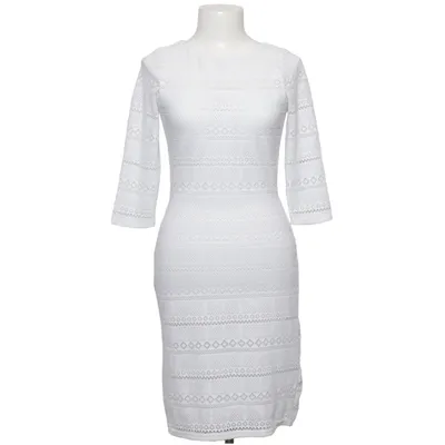 Kjole (Hvid) fra Flam Mode Bomuld, Elastan, Polyester