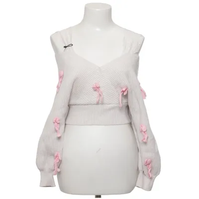 Strickpullover (Weiß, Pink) von Romwe Polyester