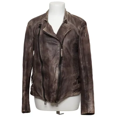 Bikerjack (Grijs) van Milestone Leer