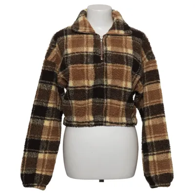 Fleecetröja (Brun, Beige, Svart) från Zaful Polyester