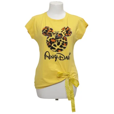 T-shirt (Yellow, Multicolored) from CC Fashion Cotton, Elastane