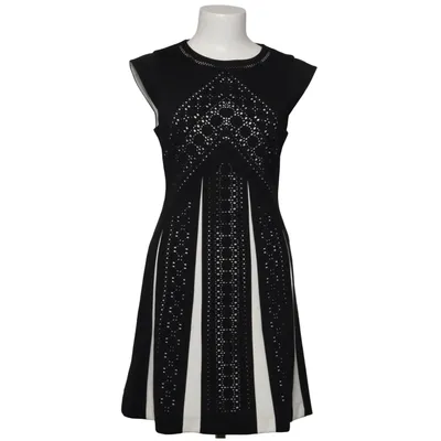 Cocktailkleid (Schwarz, Weiß) von Karen Millen Elasthan, Polyester