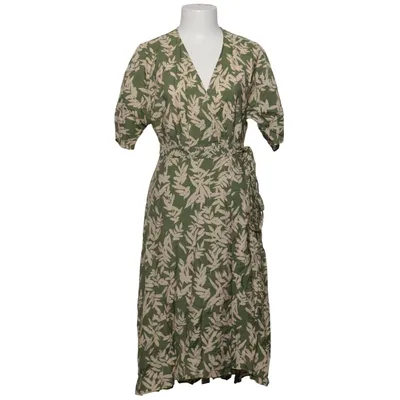 Wrap dress (Green, Beige) from Ba&sh Polyamide, Viscose