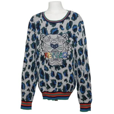Sweatshirt (Gris, Multicolore) de Kenzo Kids Coton, Polyamide, Viscose, Laine