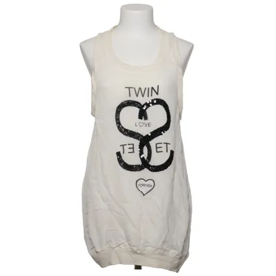 Top (Wit, Zwart) van Twin Set Simona Barbieri Katoen, Viscose