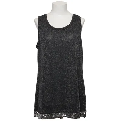 Débardeur (Noir, Argent) de Sara Lindholm Fibre métallique, Polyester, Viscose