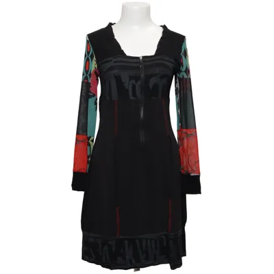 Klänning (Svart, Flerfärgad) från Glamz Elastan, Polyester, Viskos