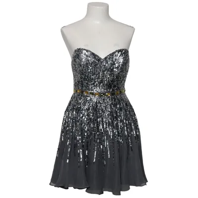 Cocktail dress (Gray, Silver) from Sherri Hill Polyester, Silk