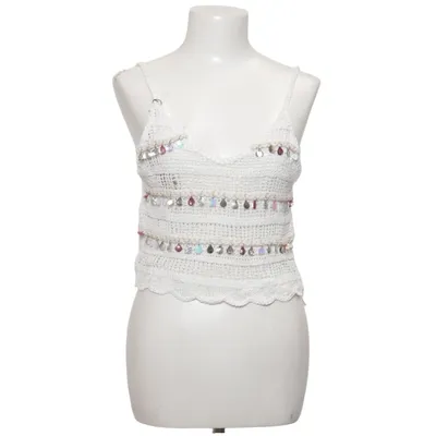 Crop top (Hvid) fra C'est Monique Bomuld, Polyester