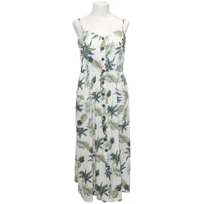 Klänning (Vit, Grön, Gul) från Angashion Bomull, Polyester