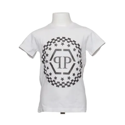 T-shirt (Hvid, Sort) fra Philipp Plein Junior