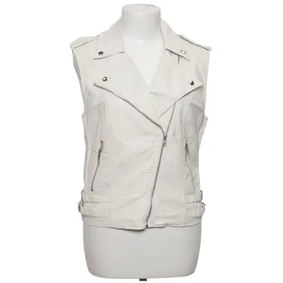 Biker vest (White) from H&M Faux leather, Polyester