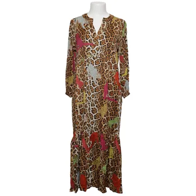 Jurk (Bruin, Meerkleurig) van Mucho Gusto Elastaan, Viscose
