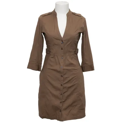 Skjortklänning (Brun) från Mango Casualwear Bomull, Elastan