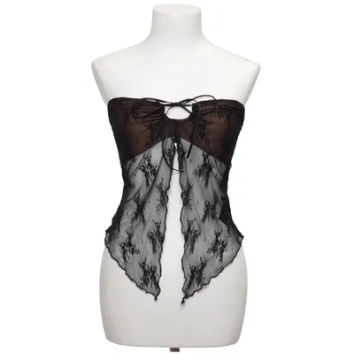 Top (Black, Brown) from Tiger Mist Elastane, Polyamide, Polyester