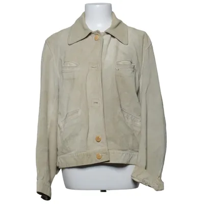 Leren jack (Beige) van Rose d.