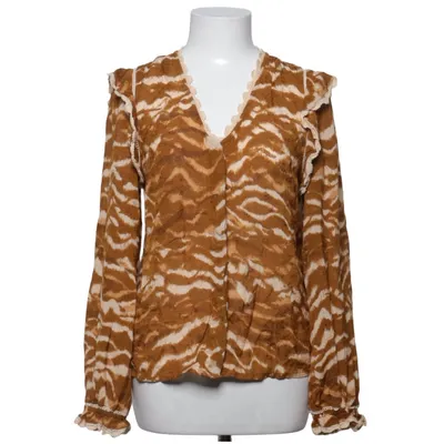 Bluse (Brun, Hvid) fra Atelier Reve Viscose