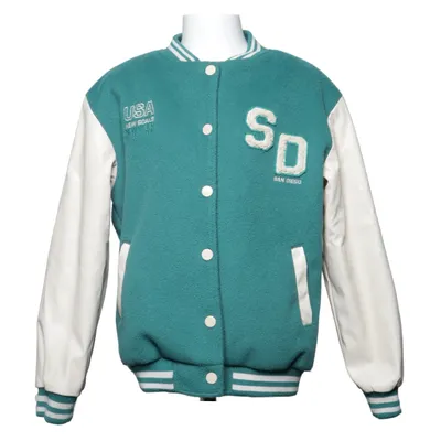 Collegejacka (Grön, Vit) från Id Polyuretan, Återvunnen polyester