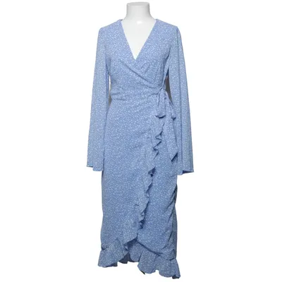 Omlottklänning (Blå, Vit) från NA-KD Polyester